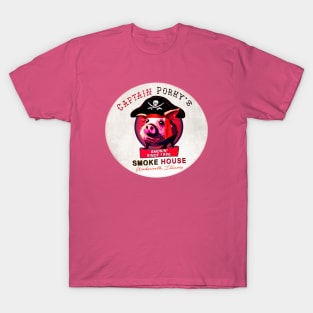 Captain Porky's Smoke House • Wadsworth, Illinois T-Shirt